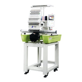 Computer Embroidery Machine Single Head 12 15 Needles Cap Tshirt Flat Embroidery Machine for 400*600MM